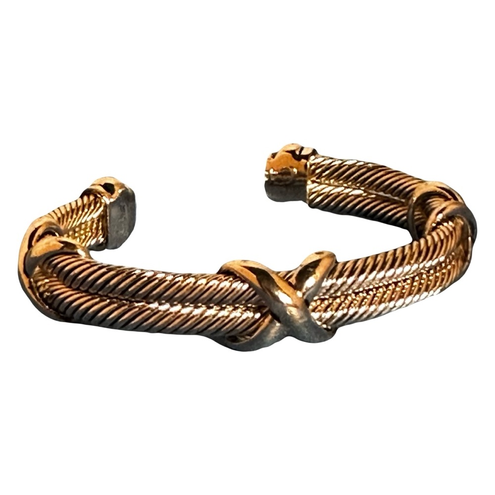Silver Twisted Cuff Bracelet